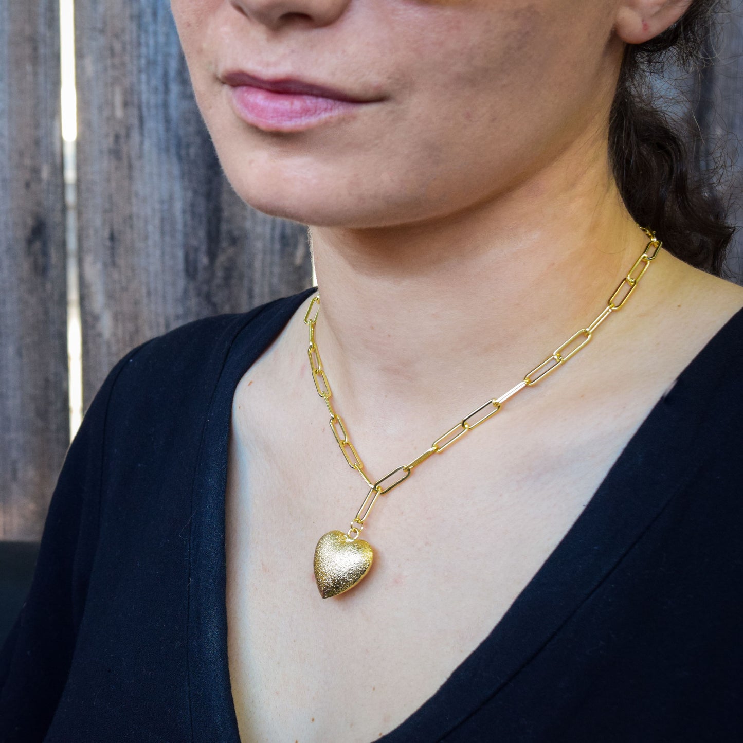 Paperclip Heart Necklace