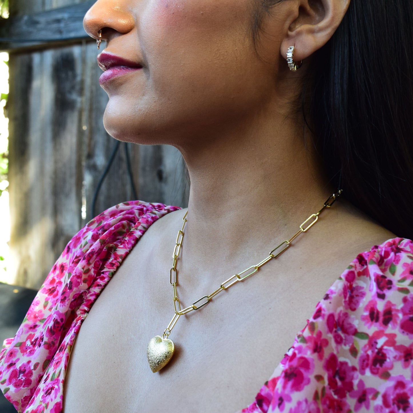 Paperclip Heart Necklace