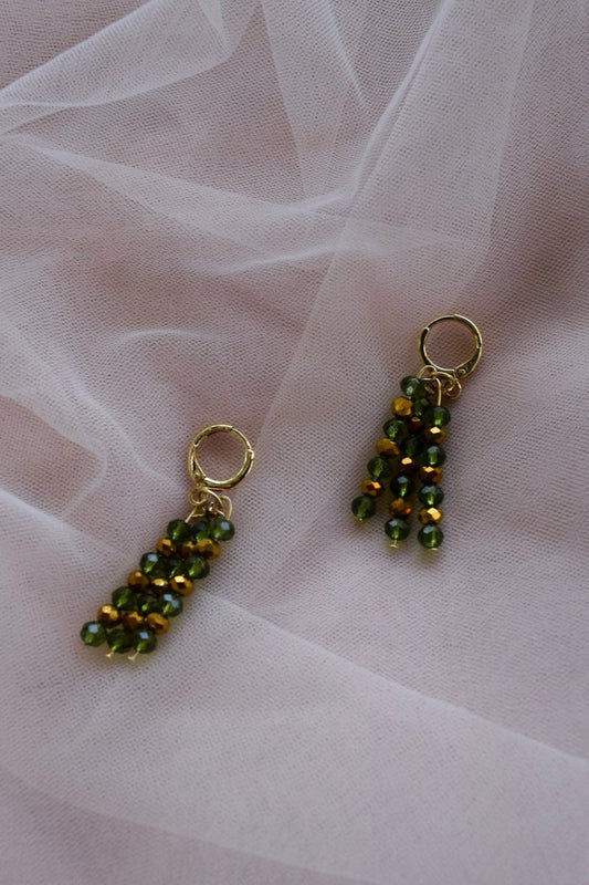 Angel Number 777 Grassy Dangle Earrings