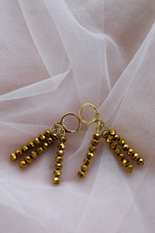 Angel Number 777 Earrings Gold